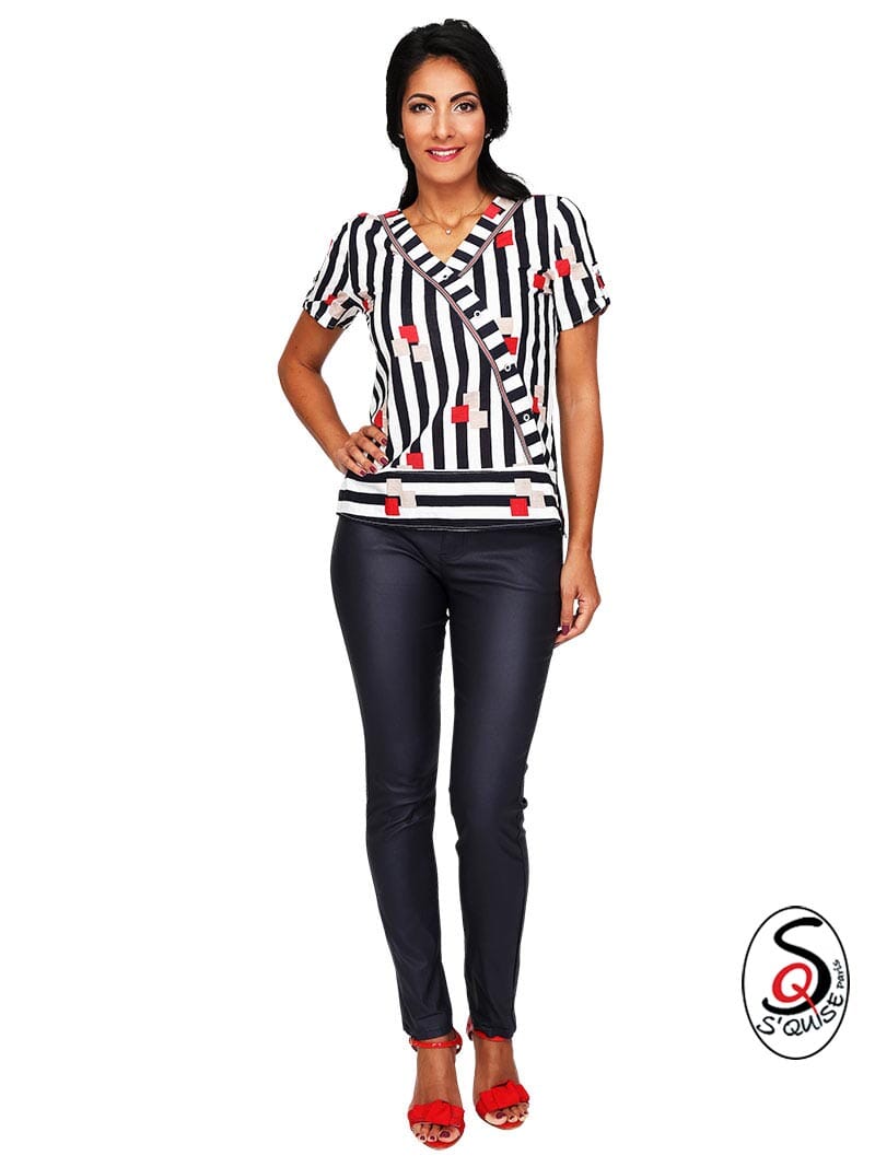 Top imprimé coton TOULON