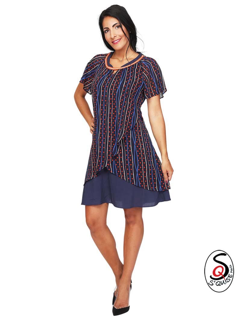 Robe imprimée doublée TANGER